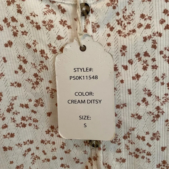 Pink Rose Crop Top small - Picture 4 of 8